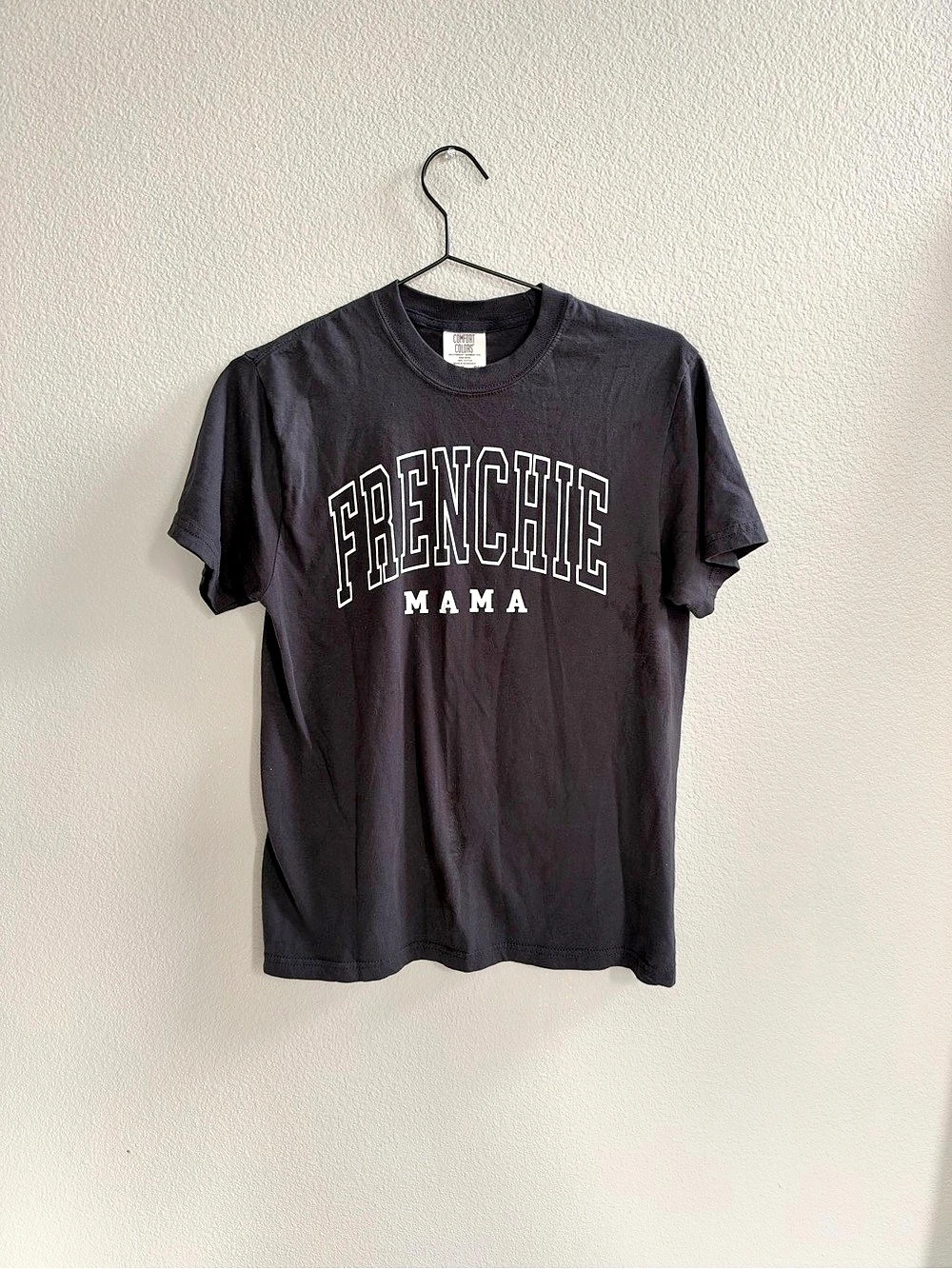 Frenchie Mama Tshirt Black Small